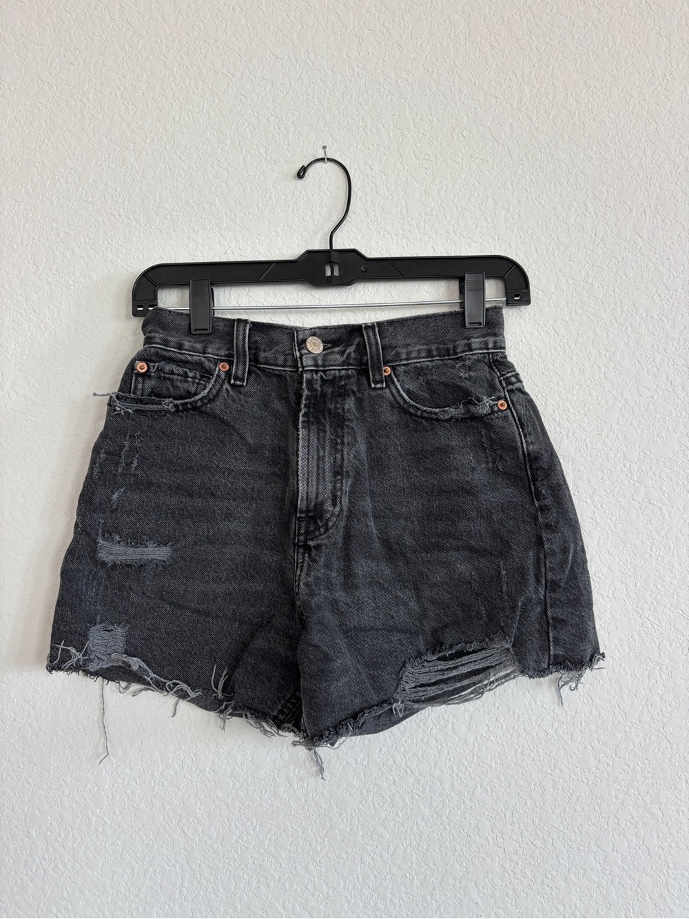 BDG Black Distressed Denim Jean Shorts
